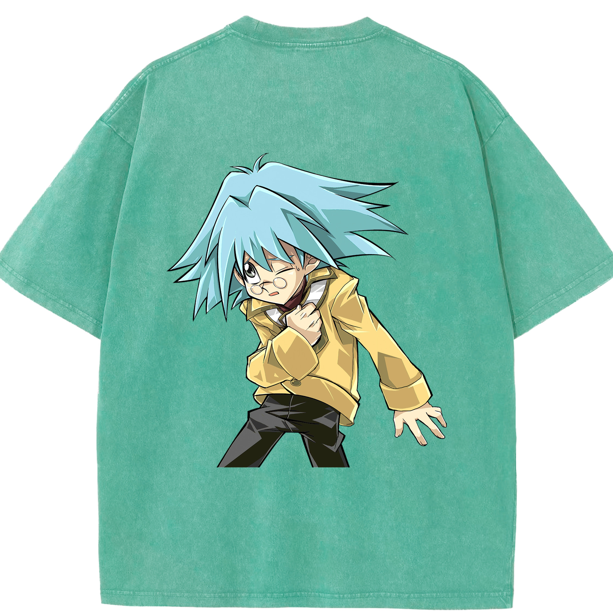 （画像用） 遊☆戯☆王 Yu-Gi-Oh! 綿100% ヴィンテージ風 半袖Tシャツ（背面プリント）